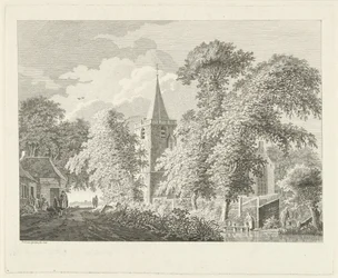 Dorpsgezicht te Maartensdijk, 1753