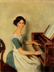 Portret van Nadezhda Petrovna Zhdanovichova