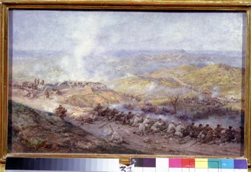 Een scène uit de Russisch-Turkse oorlog (1876-1878)