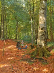 P. Mönsted, In de boslichting