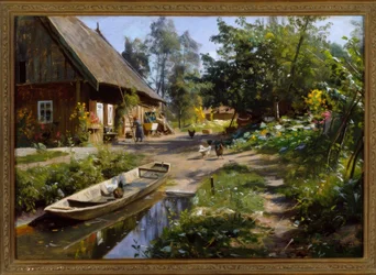 Zonnige dag op het platteland