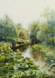Zomerdag bij de beek; Sommerdag ved Åen