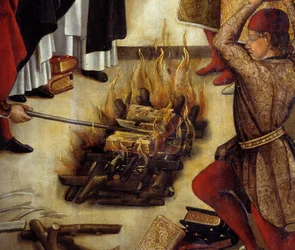 (detail) Saint Dominique en de Albigenzen (Het Wonder van Fanjeaux)