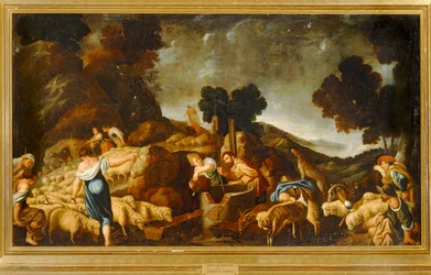 Rachel en Jacob bij de put ... (olieverf op doek)