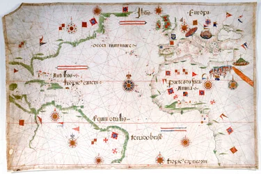 Portolaankaart van de Atlantische Oceaan, de Middellandse Zee en de Zwarte Zee, ca. 1535