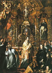 Charles II voor de Heilige Vorm - Pedro Ruiz González