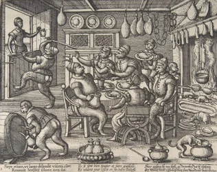 De dikke keuken, uit de serie Apen