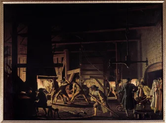 Een smederij in de 18e eeuw