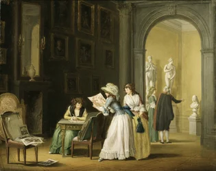 Interieur uit een Kunstcollectie
