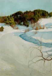 Winterlandschap bij Myllykyla