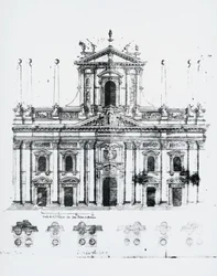 Ontwerp voor gevel van de kathedraal van Milaan