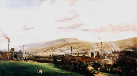 Industrielandschap, Wales, 19e eeuw