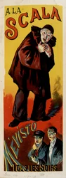 De mimespeler Mévisto in het theater van 