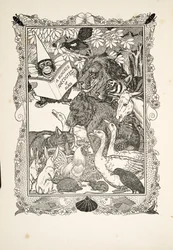 Frontispice, uit Honderd Anekdotes van Dieren, uitgegeven 1924