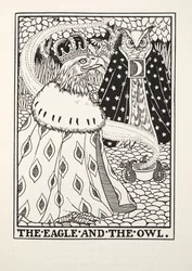 De Adelaar en de Uil, uit Fontaine Fabels, uitgegeven 1905