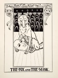 De vos en het masker, uit Honderd fabels van Aesopus, gepubliceerd in 1903