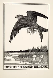 De wouw, de kikker en de muis, uit Honderd fabels van Aesopus