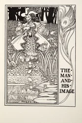 De man en zijn beeld, uit Fontaine Fabels, pub. 1905