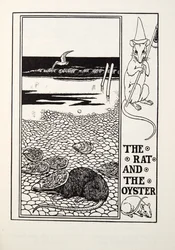 De rat en de oester, uit Fontaines fabels, gepubliceerd 1905
