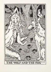 De Wolf en de Vos, uit Fontaine Fabels, uitgegeven 1905