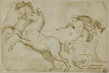 Apollo bestuurt de zonnewagen
