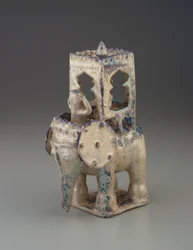 Olifant met howdah en figuur, Iran, Seljuk-dynastie