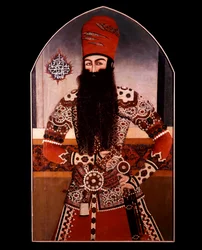 Portret van Mohamed Ali Shah (Mohammad Ali Shah Qajar) (1872-1925)