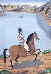 Portret van een jonge man te paard, ca. 1840