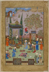 Het duel van de artsen (Inscriptie boven deur 