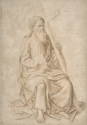 Sint Filippus zittend, met een boek en een kruis, 1422-57