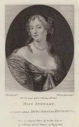 Frances Stewart, Hertogin van Richmond (gravure)