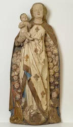 Madonna en Kind die smekelingen onder haar mantel beschermen, ca. 1471