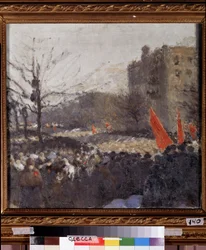 Revolutionaire Demonstratie in februari 1917