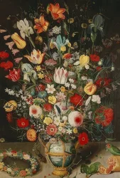Vaas met bloemen. Rond 1620