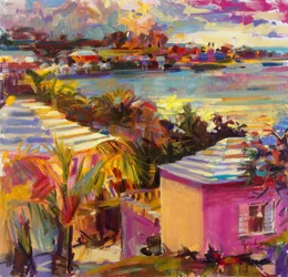 Schemering reflecties, Bermuda, 2011