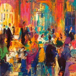 Age of Elegance, Het Waldorf, 2021 (olieverf op doek)