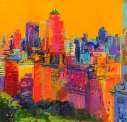 New York Days, 2021 (olieverf op doek)