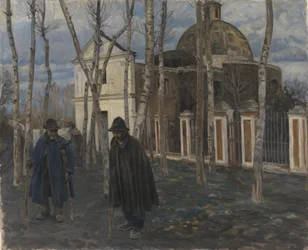 Bedelaars buiten S. Giuliano, nabij Pompeii. 1904-05
