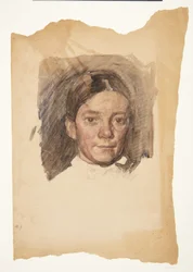 Portret van de vrouw van de kunstenaar Elise