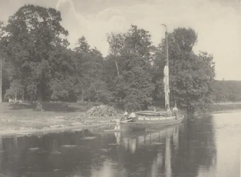 De rivier de Bure bij Coltishall,1886 (foto)