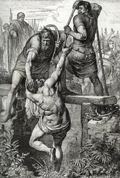 De Byzantijnse keizer Zenon (425-491) keerde terug naar Constantinopel en liet de usurpator Flavius Basiliscus (Basilisk) opsluiten met zijn familie, 477 (dood van Basiliscus opgesloten in een droge cisterne, om te sterven door blootstelling, door Romeinse