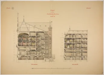 Rathskeller Neubau, Halle (Saale), Saksen-Anhalt, Duitsland, Twee secties