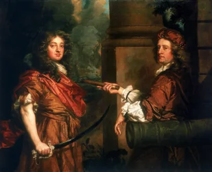 Dubbelportret van Sir Frescheville Holles