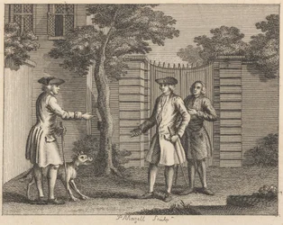 De landeigenaar en zijn hond