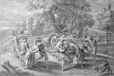 Jonge mensen op een dansfeest