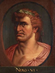 Portret van Nero (Lucius Domitius Ahenobarbus) (37-68), Romeins keizer