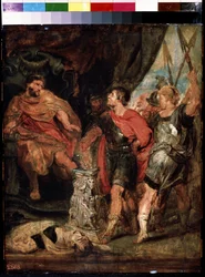 Mucius Scaevola voor Porsenna