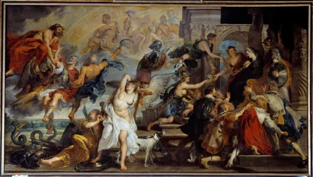 Apotheose van Hendrik IV (1553-1610) en proclamatie van het regentschap van Maria de