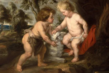 De kleine Jezus met de Johannesjongen