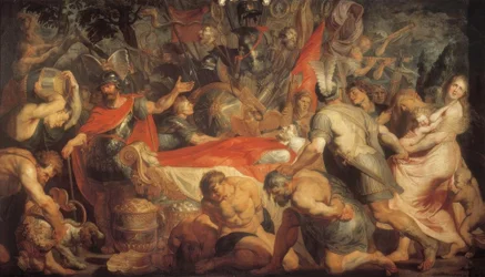 De dodenherdenking voor Decius Mus